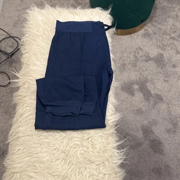 Blue Ribbed Pants - Picture 6 of 6